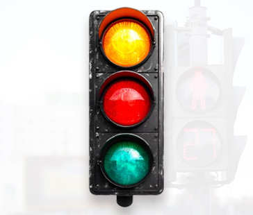 Amber LED Traffic Light