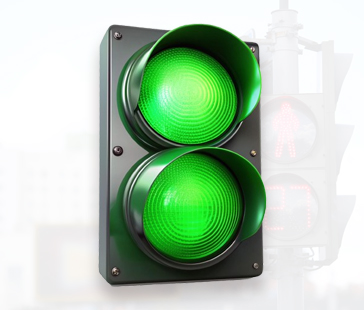Green LED Traffic Light
